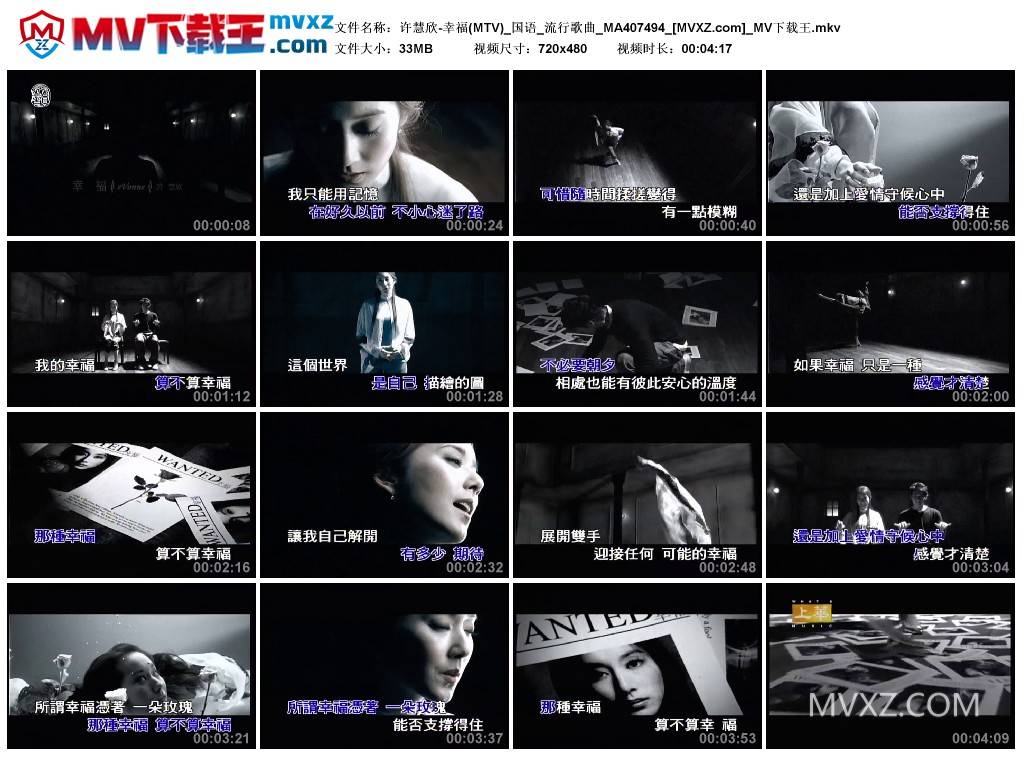 许慧欣-幸福(MTV)_国语_流行歌曲_MA407494